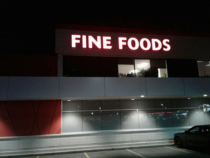 photo of the sign of Starsky Fine foods